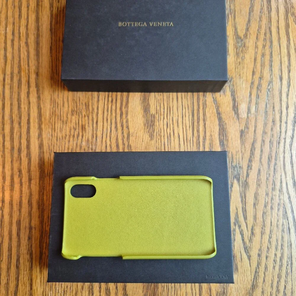 NIB Bottega Veneta Intrecciato Leather iPhone X Case in Chamomile Holiday Gifts
